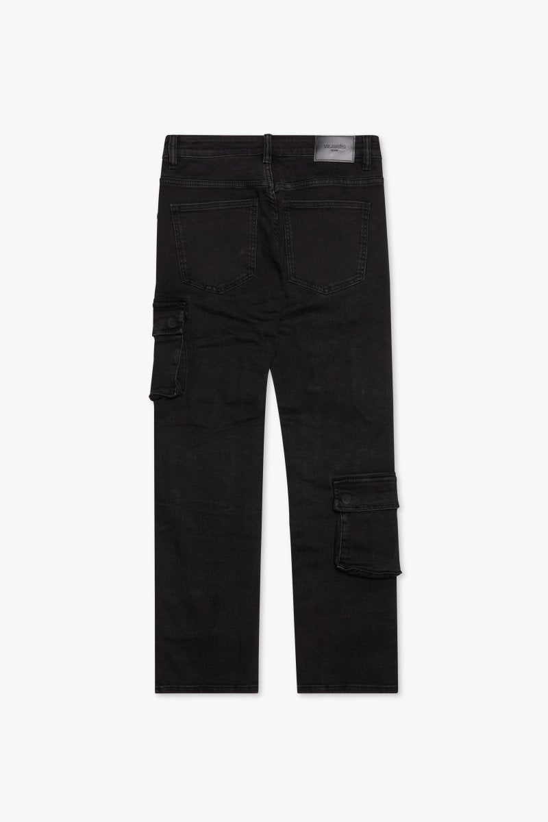 Delt Black Wash Straight - Valabasas