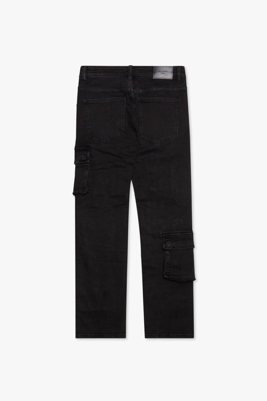 Delt Black Wash Straight - Valabasas