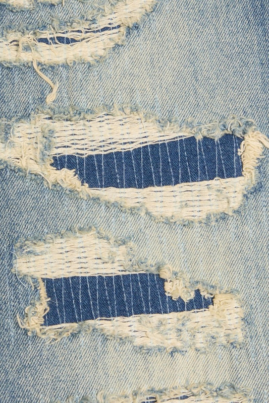 "DENIMSCRIPT" BAGGY JEAN BLUE VINTAGE WASH - Valabasas