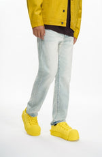 Different Light Wash Straight Jean
