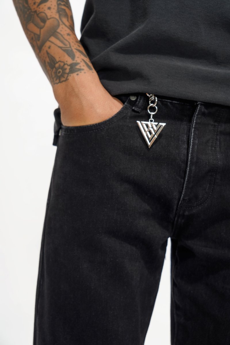 Different Straight Fit Jeans Black - Valabasas