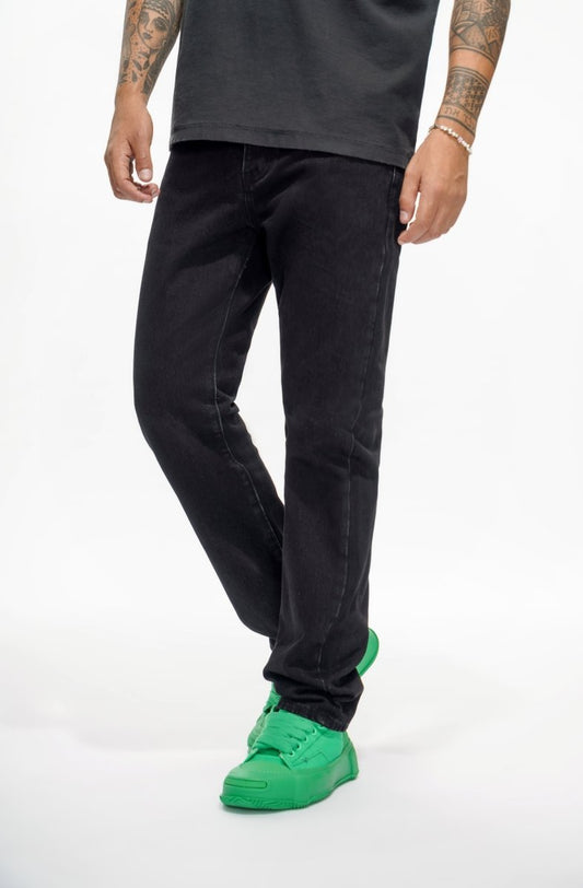 Different Straight Fit Jeans Black - Valabasas