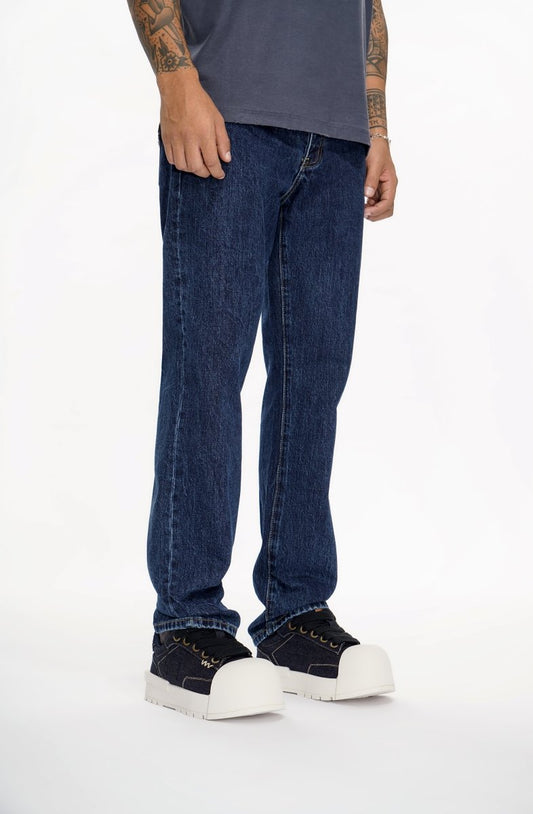 Different Straight Fit Jeans Denim Blue - Valabasas