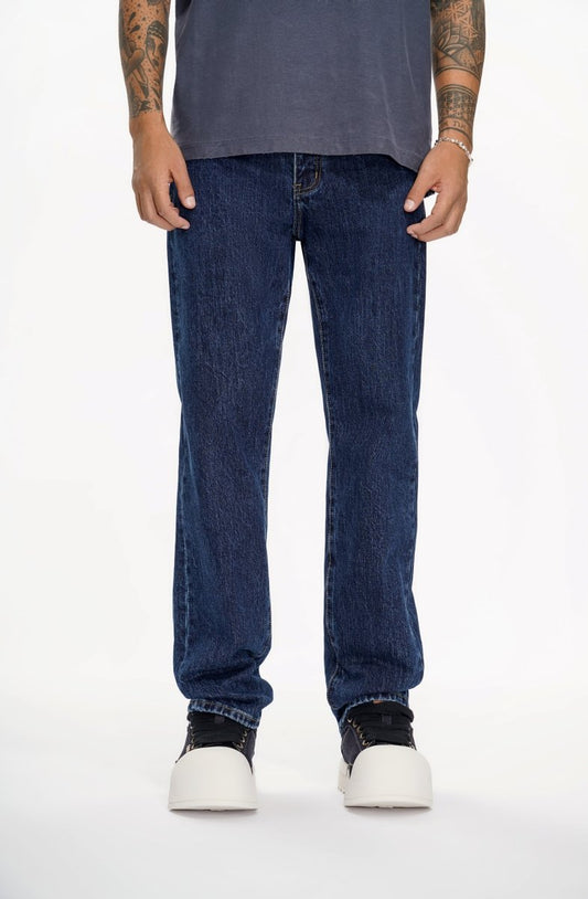 Different Straight Fit Jeans Denim Blue - Valabasas