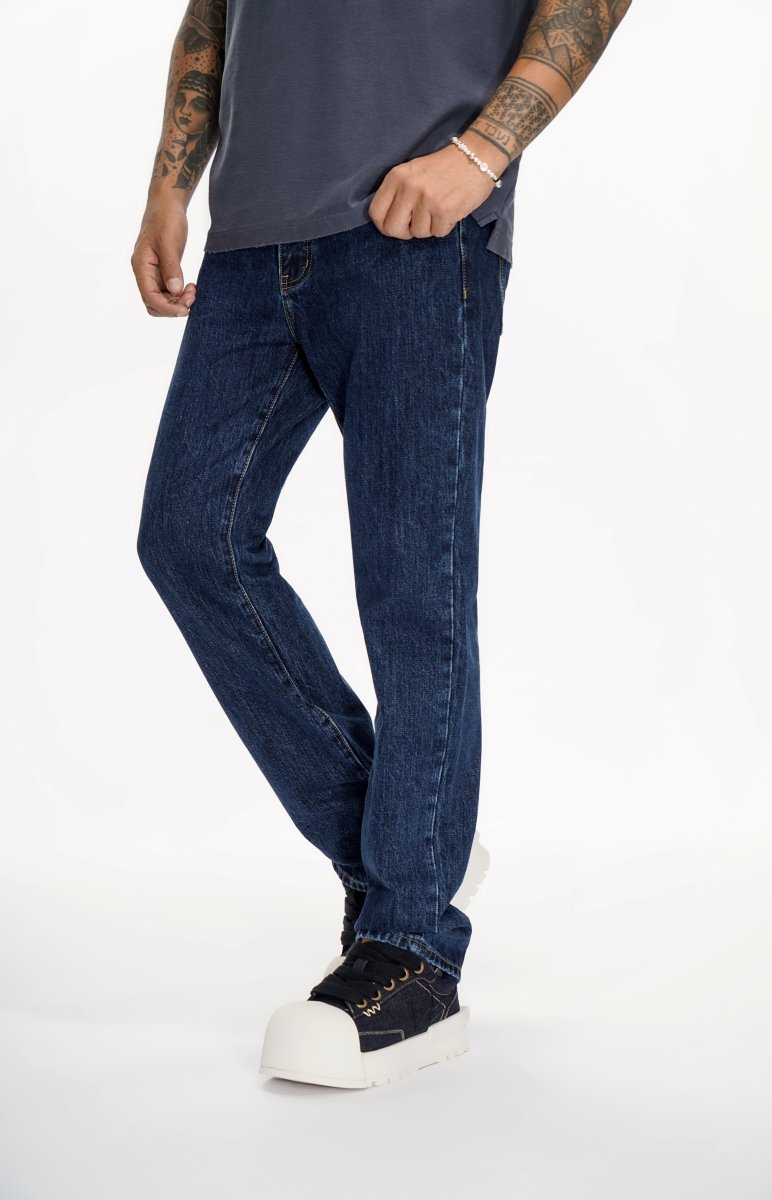 Different Straight Fit Jeans Denim Blue - Valabasas