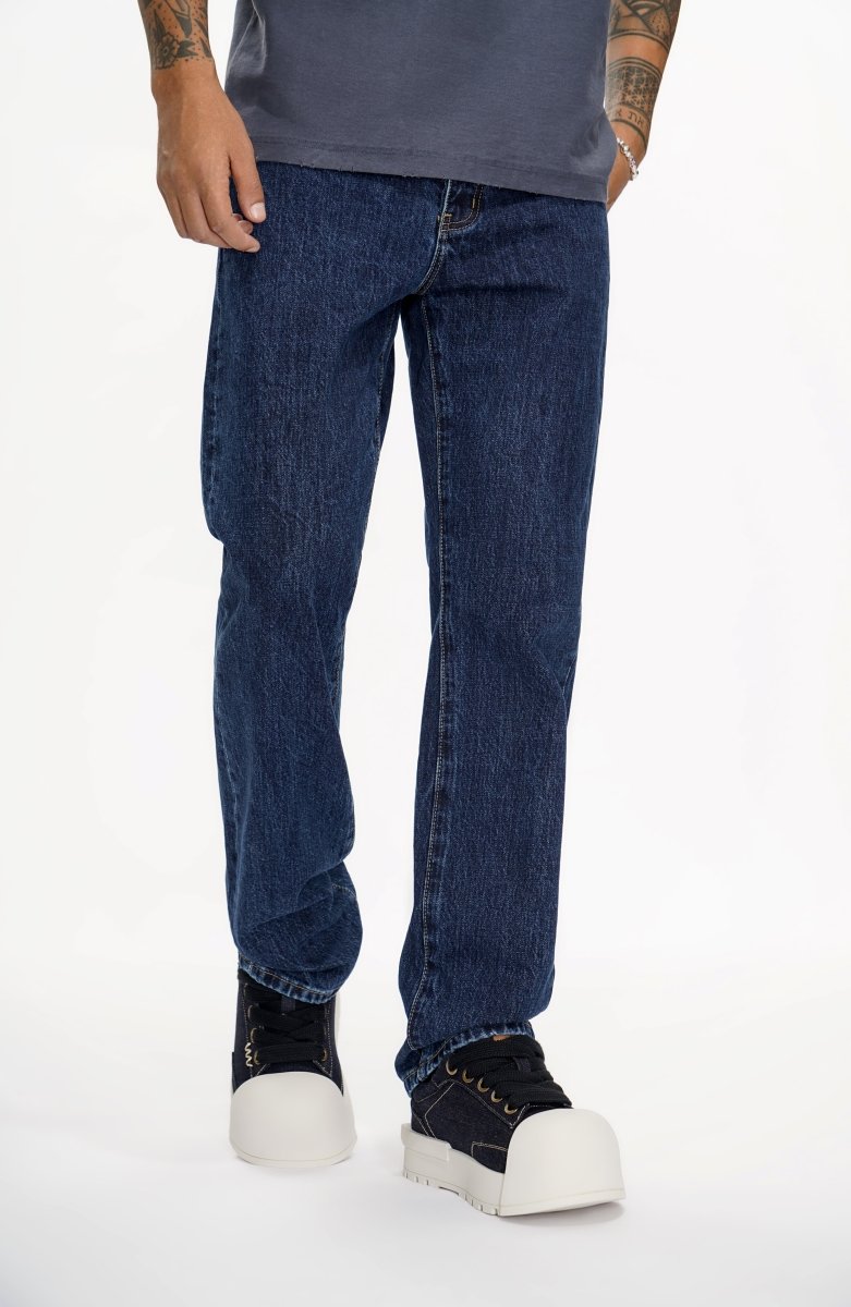 Different Straight Fit Jeans Denim Blue - Valabasas