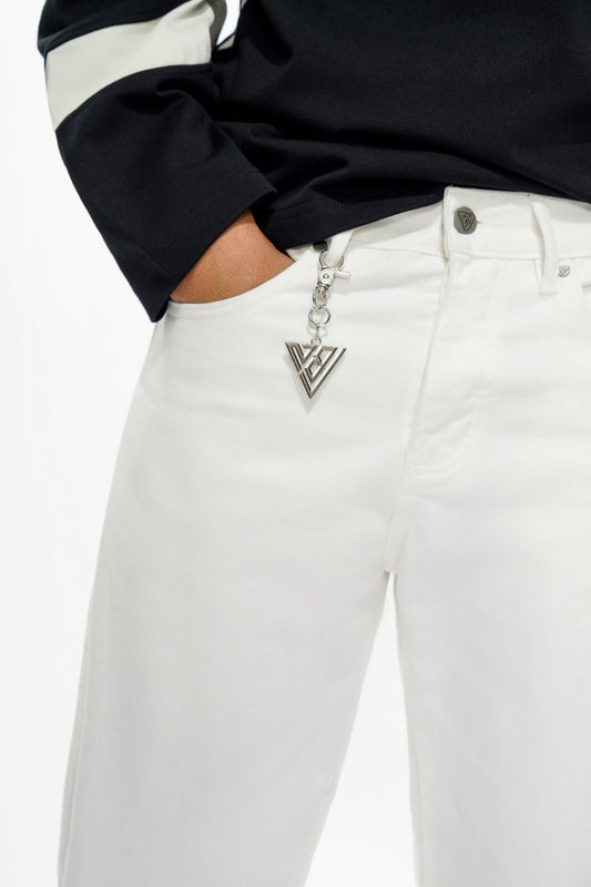 Different Straight Fit Jeans White - Valabasas