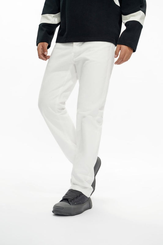 Different Straight Fit Jeans White - Valabasas