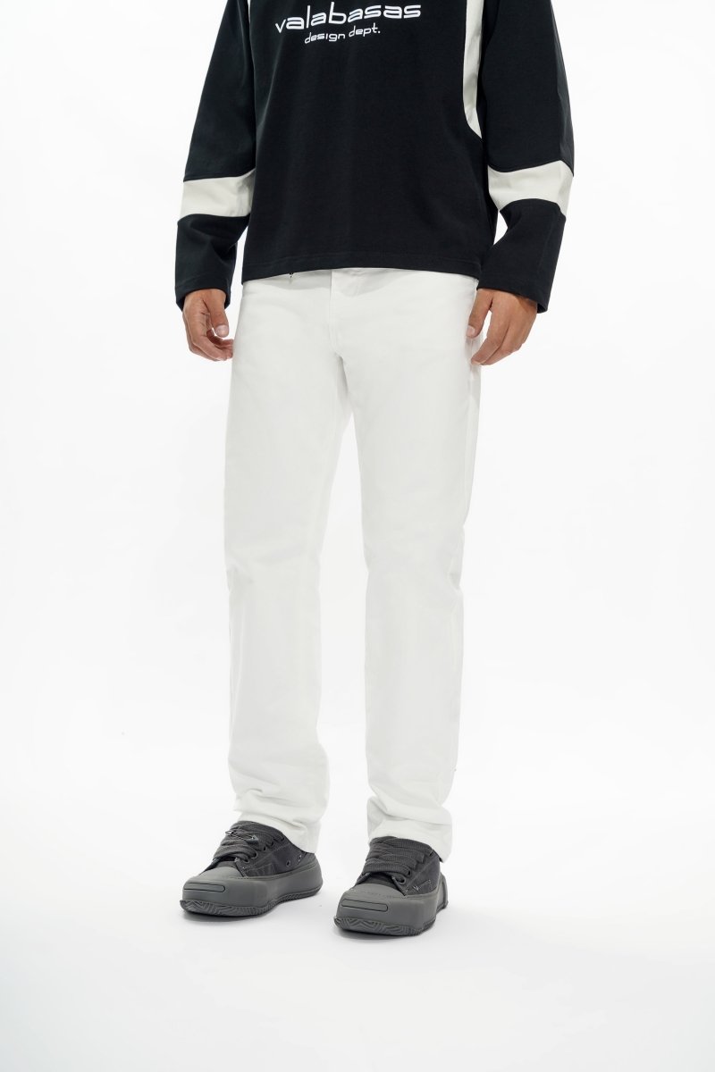 Different Straight Fit Jeans White - Valabasas