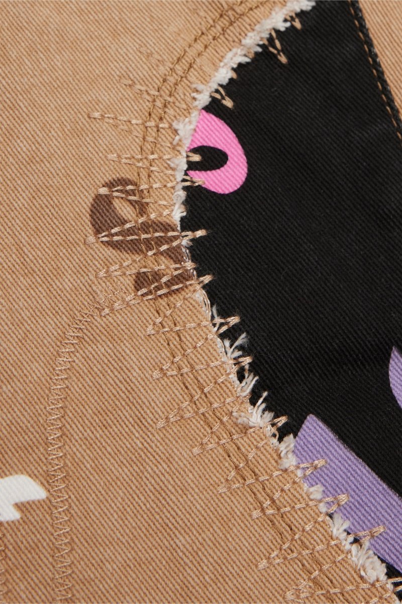 "DISTRACTED" STACKED FLARE JEAN BLUE - KHAKI - Valabasas