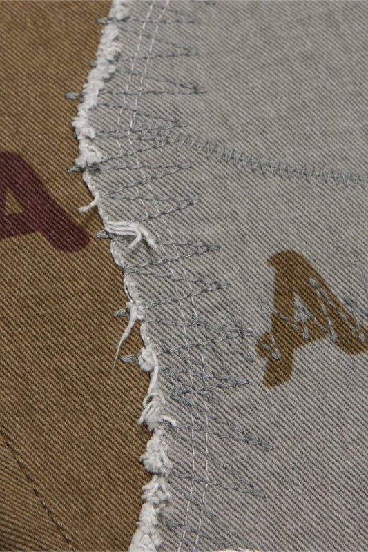 "DISTRACTED" STACKED FLARE JEAN OLIVE - BLU - Valabasas