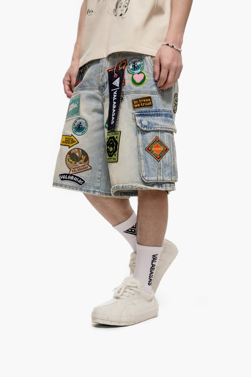 District Light Wash Jorts - Valabasas