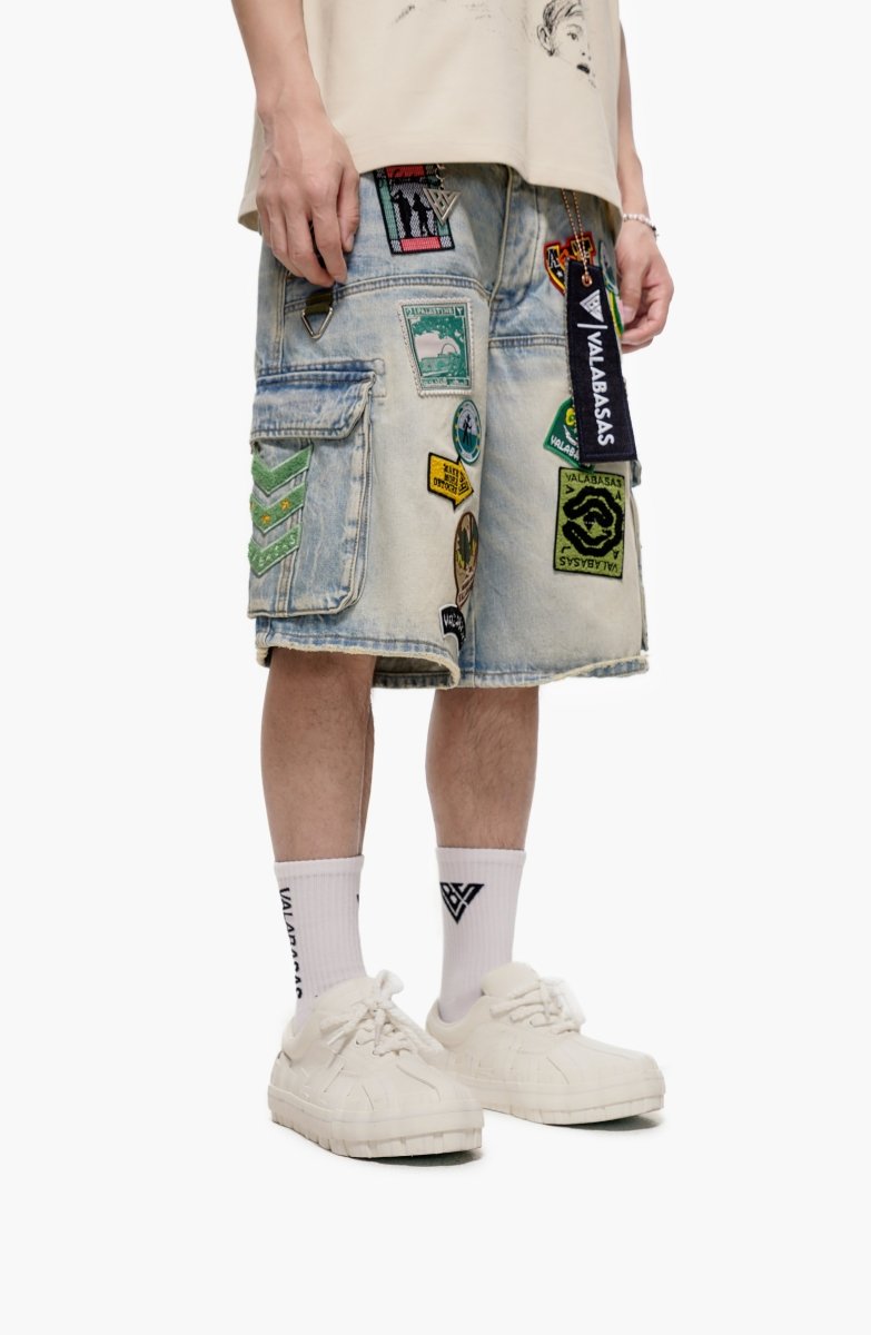 District Light Wash Jorts - Valabasas