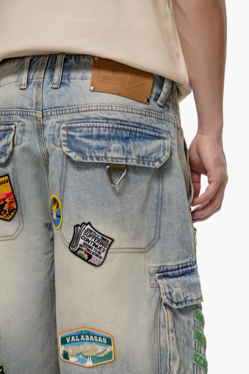 District Light Wash Jorts - Valabasas