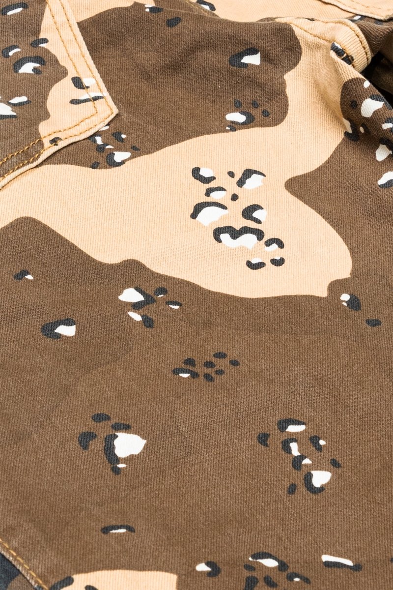 "DUAL SOLDIER" STACKED FLARE JEAN CAMO - Valabasas