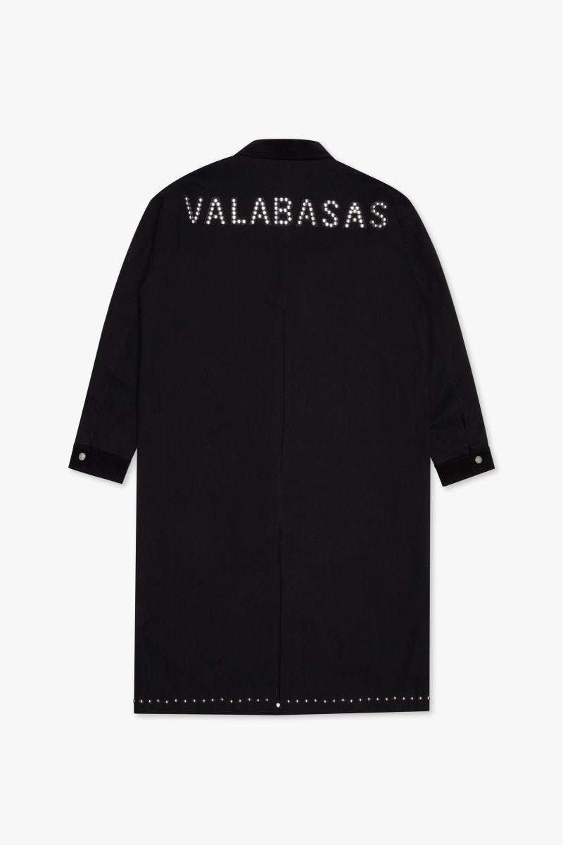 "DUSTER" TRENCH COAT BLACK - Valabasas