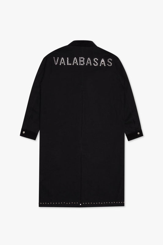 "DUSTER" TRENCH COAT BLACK - Valabasas