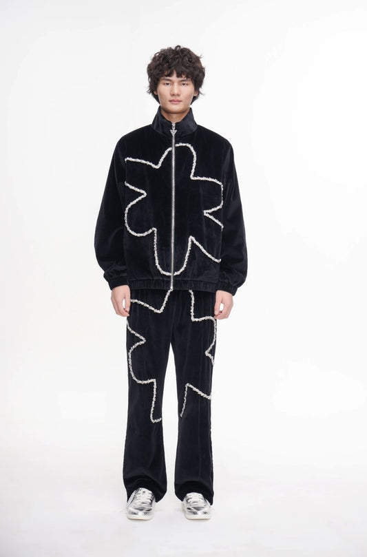 Eden Velvet Jacket Black - Valabasas