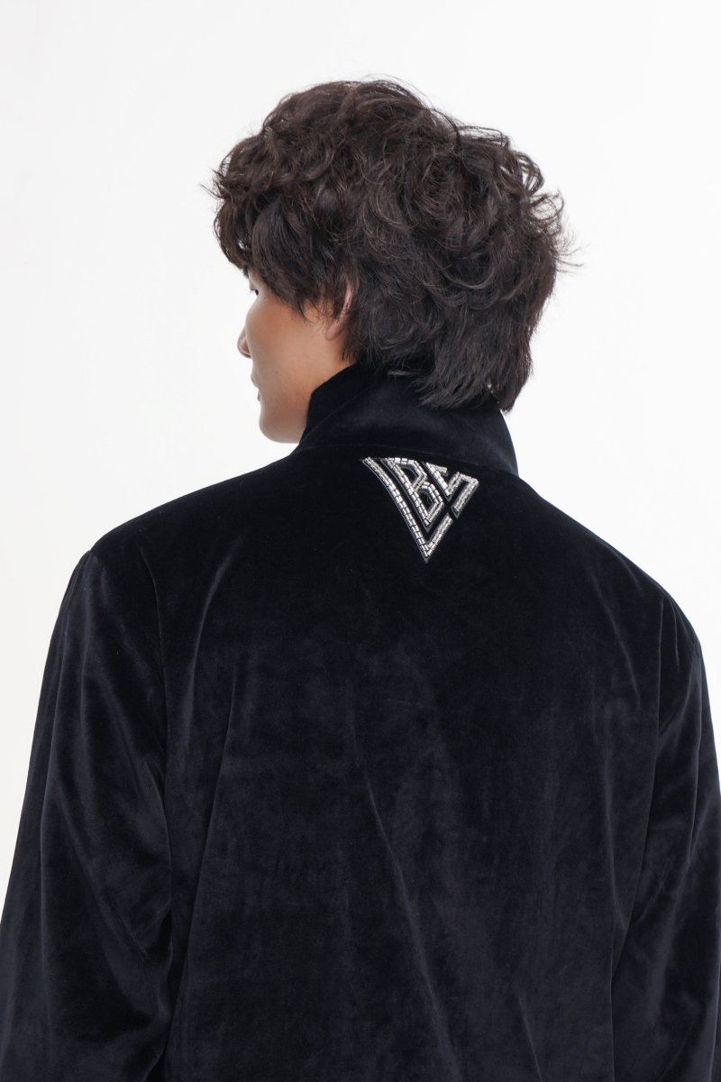 Eden Velvet Jacket Black - Valabasas