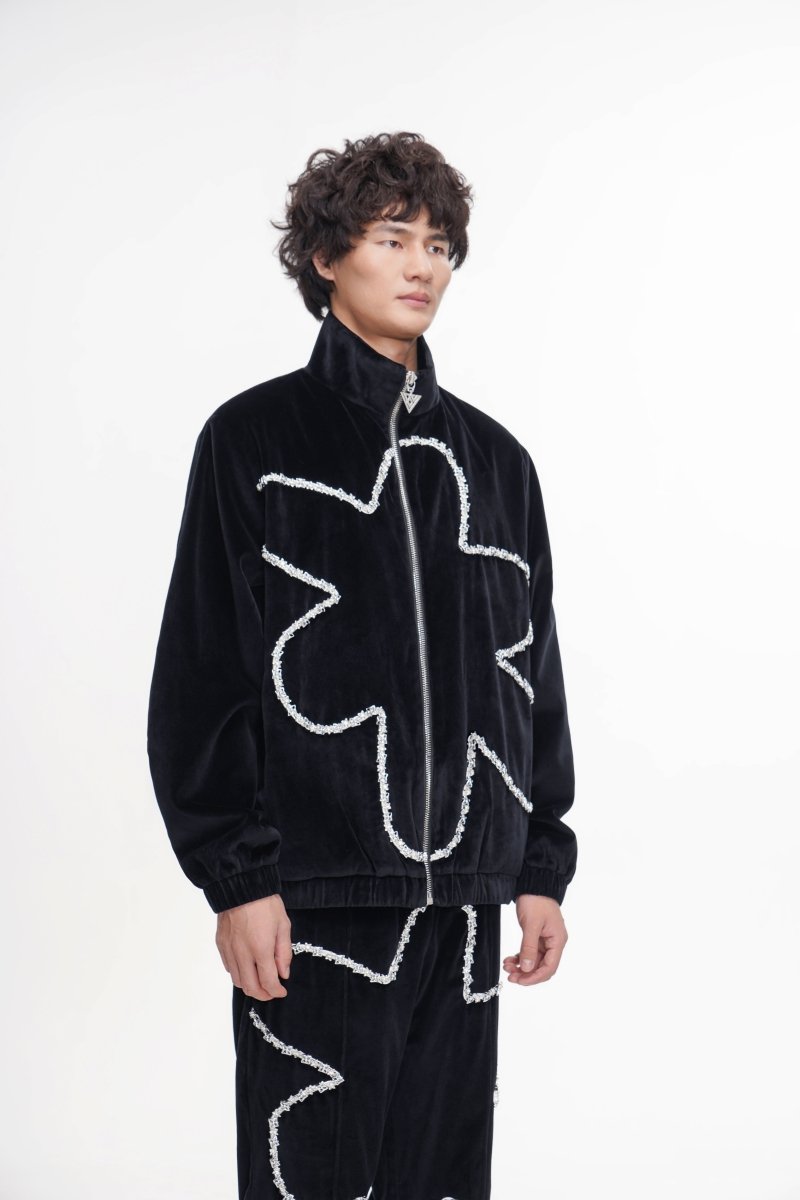 Eden Velvet Jacket Black - Valabasas