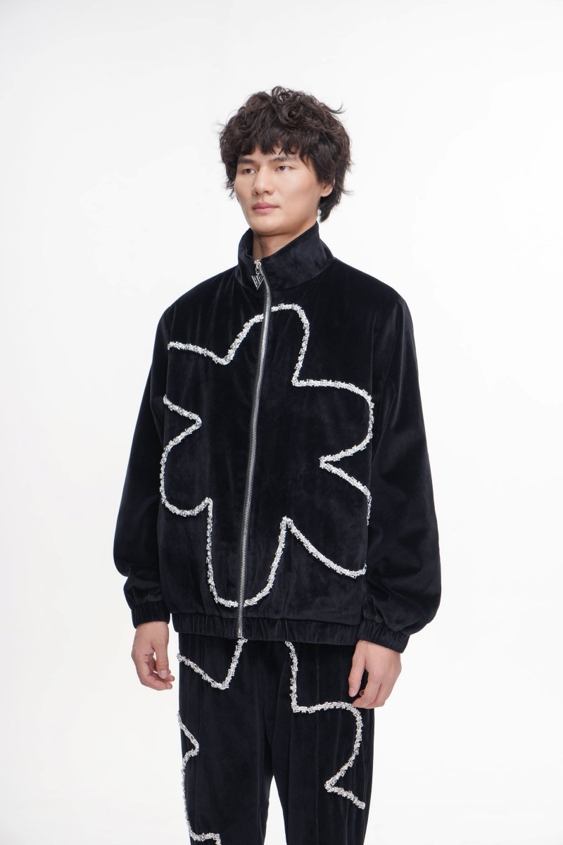 Eden Velvet Jacket Black - Valabasas