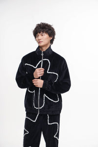 Eden Velvet Jacket Black - Valabasas