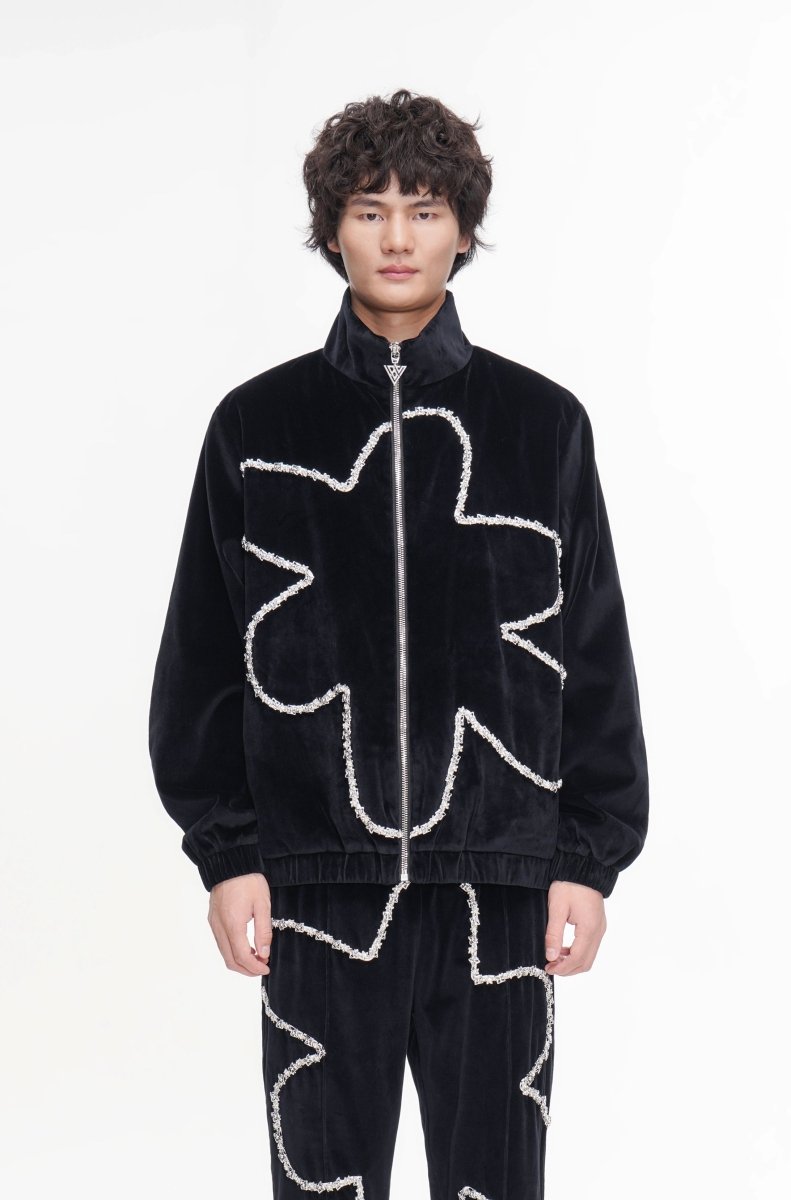 Eden Velvet Jacket Black - Valabasas