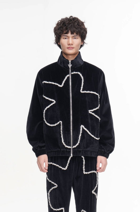 Eden Velvet Jacket Black - Valabasas