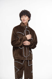 Eden Velvet Jacket Brown - Valabasas