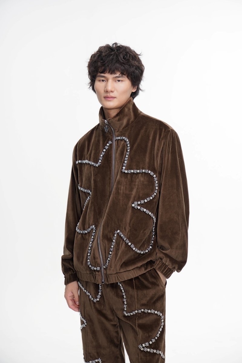 Eden Velvet Jacket Brown - Valabasas