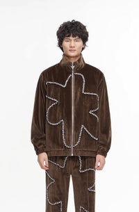 Eden Velvet Jacket Brown - Valabasas