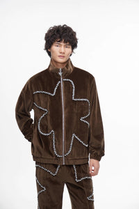 Eden Velvet Jacket Brown - Valabasas