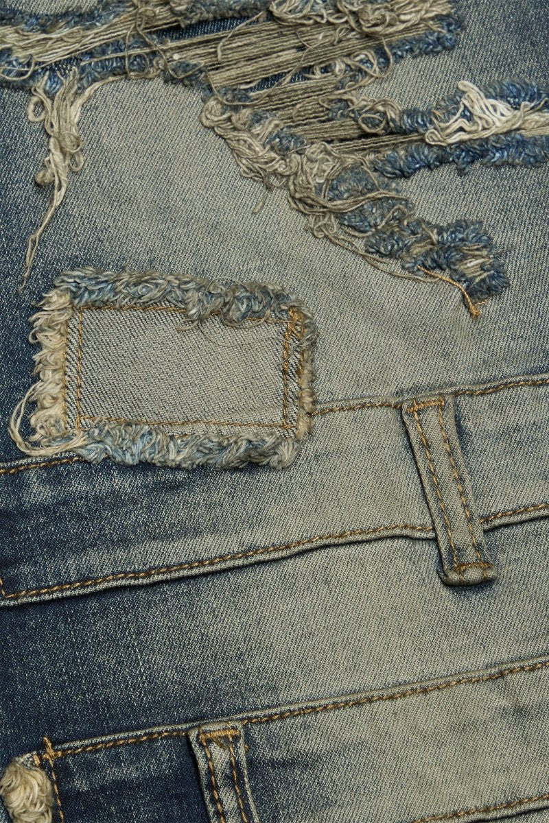 Effect Baggy Dark Vintage Blue - Valabasas