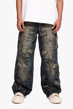 Effect Baggy Dark Vintage Blue