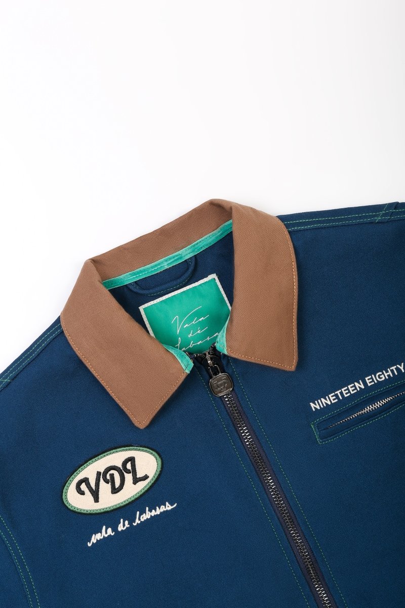 Elan Canvas Denim Jacket – Navy - Valabasas