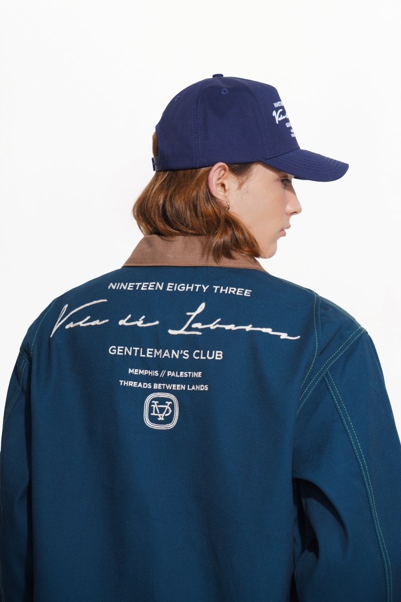 Elan Canvas Denim Jacket – Navy - Valabasas