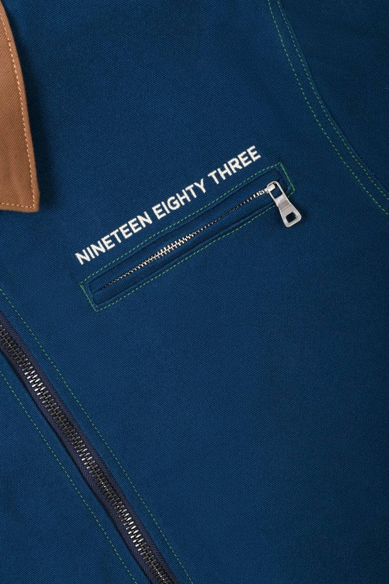 Elan Canvas Denim Jacket – Navy - Valabasas