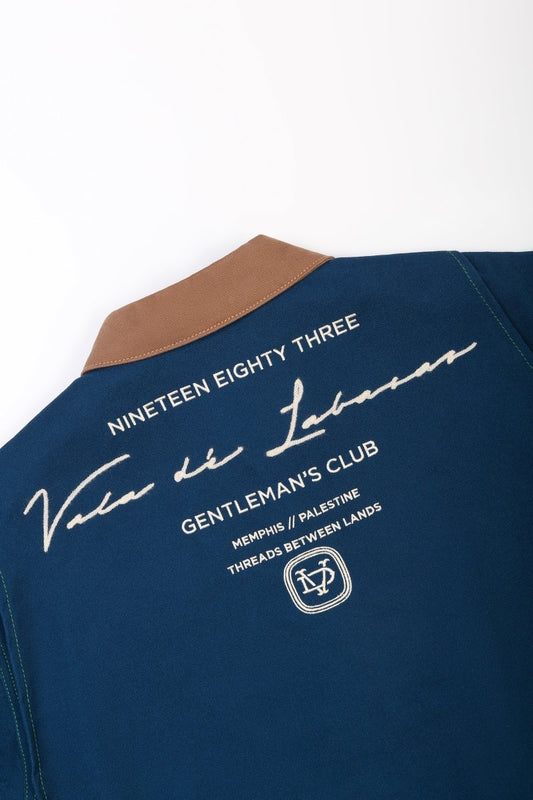 Elan Canvas Denim Jacket – Navy - Valabasas