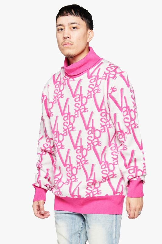 "ELYSIAN" TURTLE NECK DAHLIA PINK - Valabasas