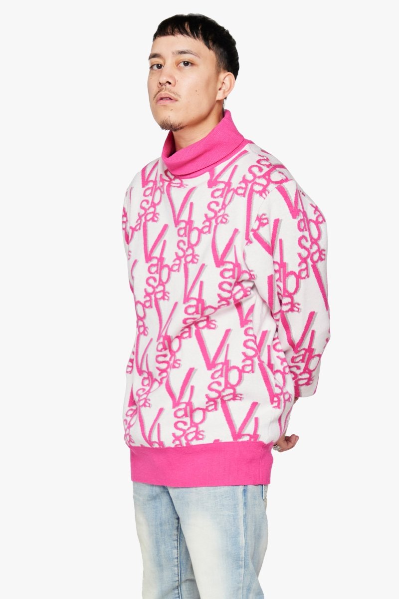 "ELYSIAN" TURTLE NECK DAHLIA PINK - Valabasas