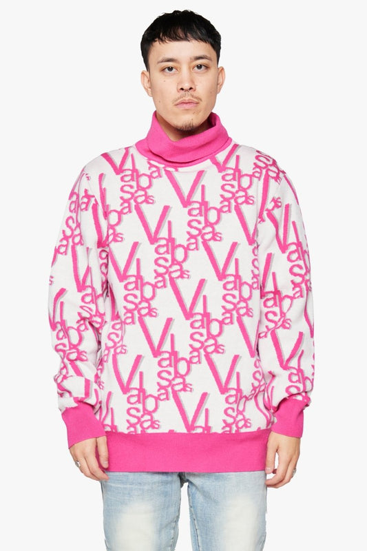 "ELYSIAN" TURTLE NECK DAHLIA PINK - Valabasas