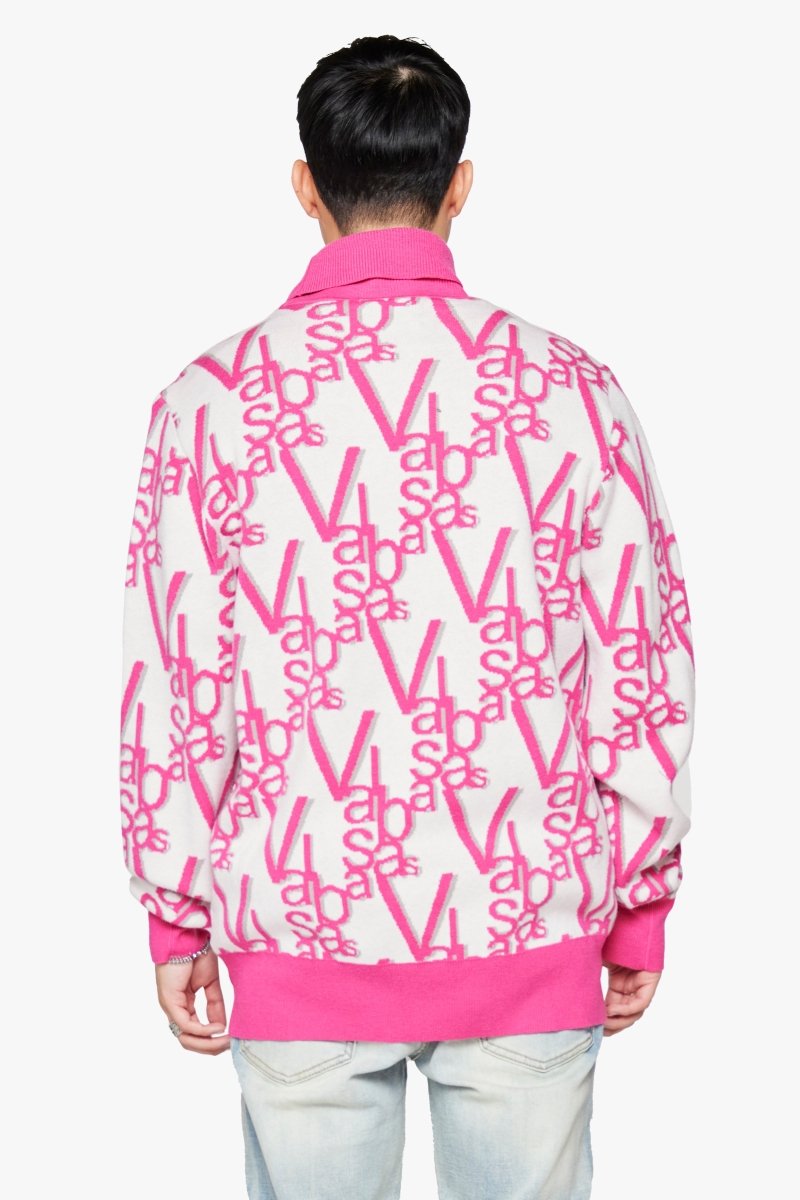 "ELYSIAN" DAHLIA PINK TURTLE NECK