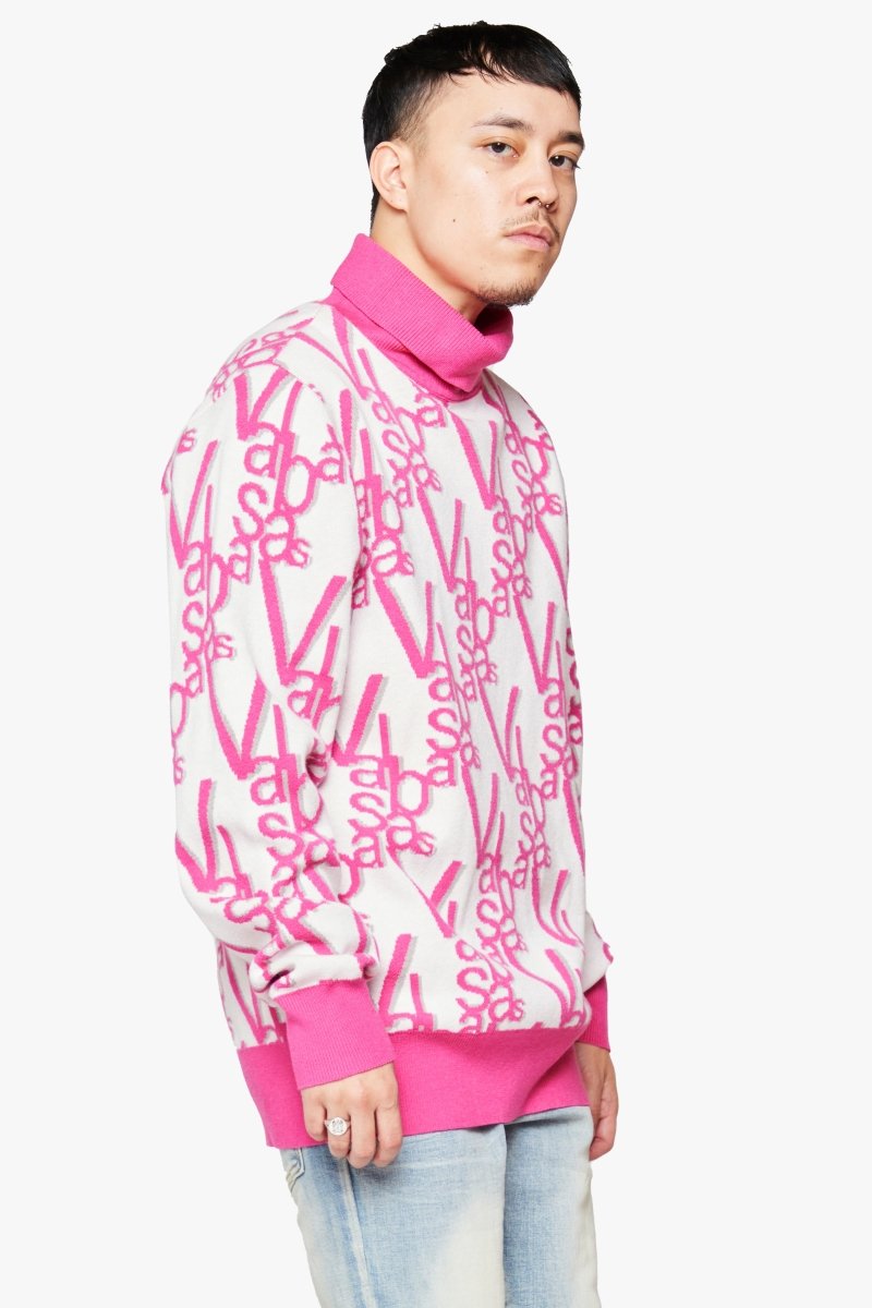 "ELYSIAN" TURTLE NECK DAHLIA PINK - Valabasas