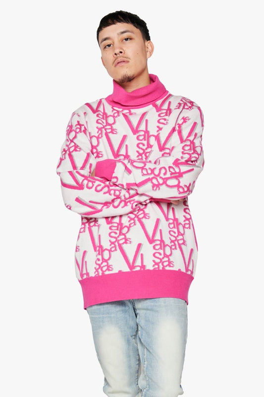 "ELYSIAN" TURTLE NECK DAHLIA PINK - Valabasas