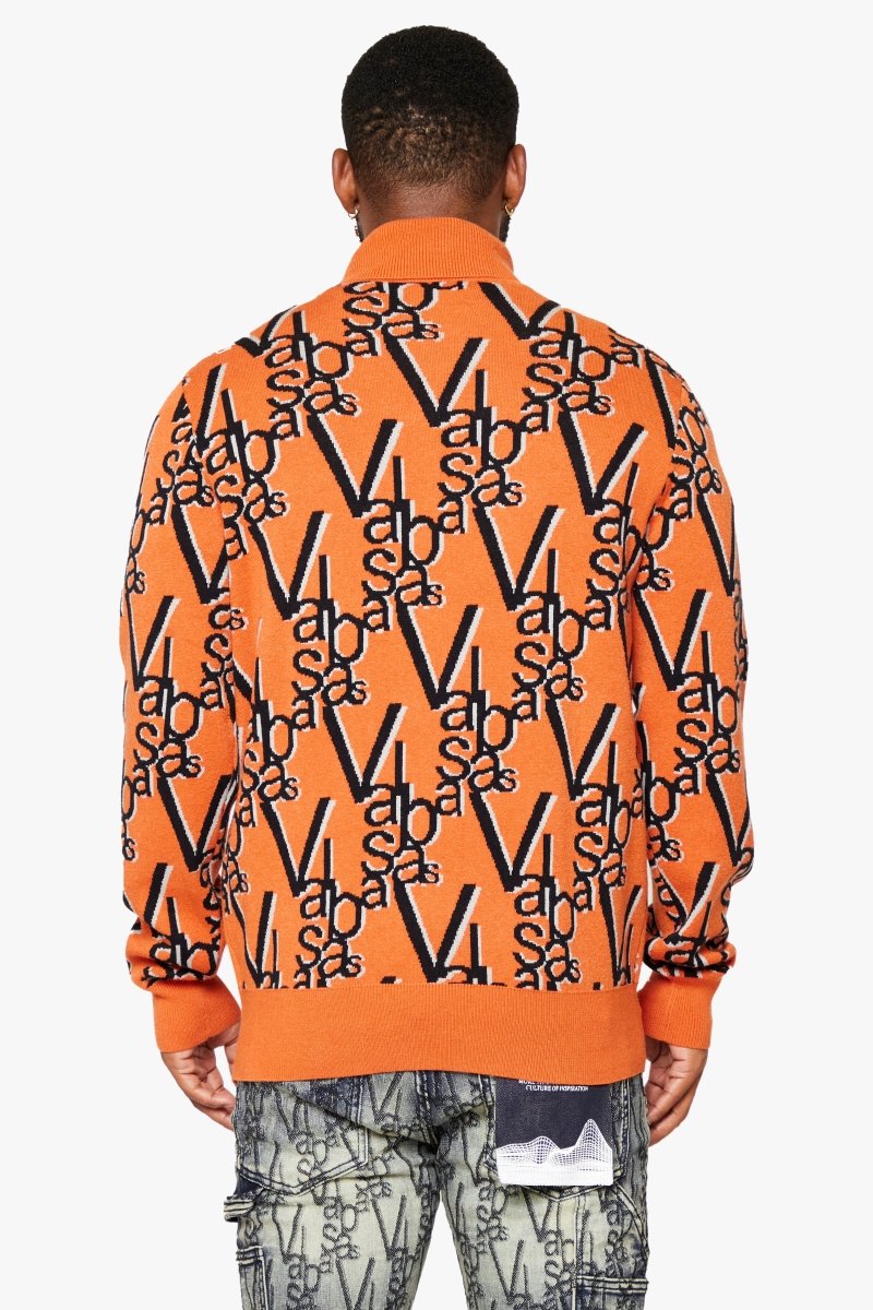 "ELYSIAN" TURTLE NECK TIGER TANGERINE - Valabasas