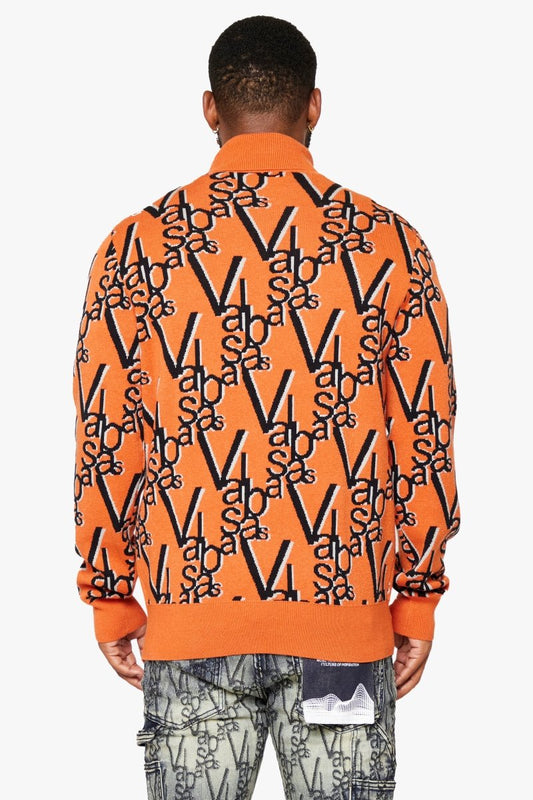 "ELYSIAN" TURTLE NECK TIGER TANGERINE - Valabasas