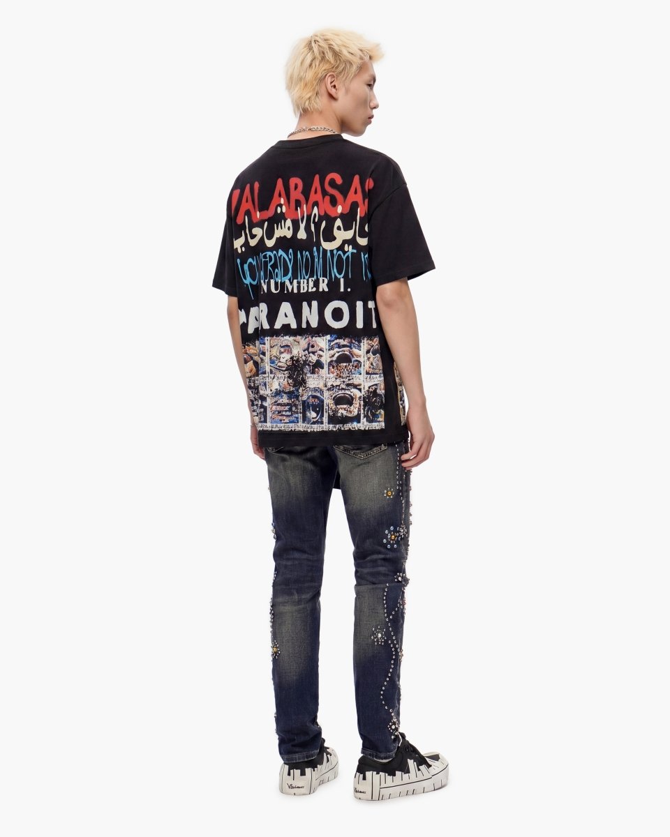 Embargo Dark Blue Wash Skinny Jeans - Valabasas