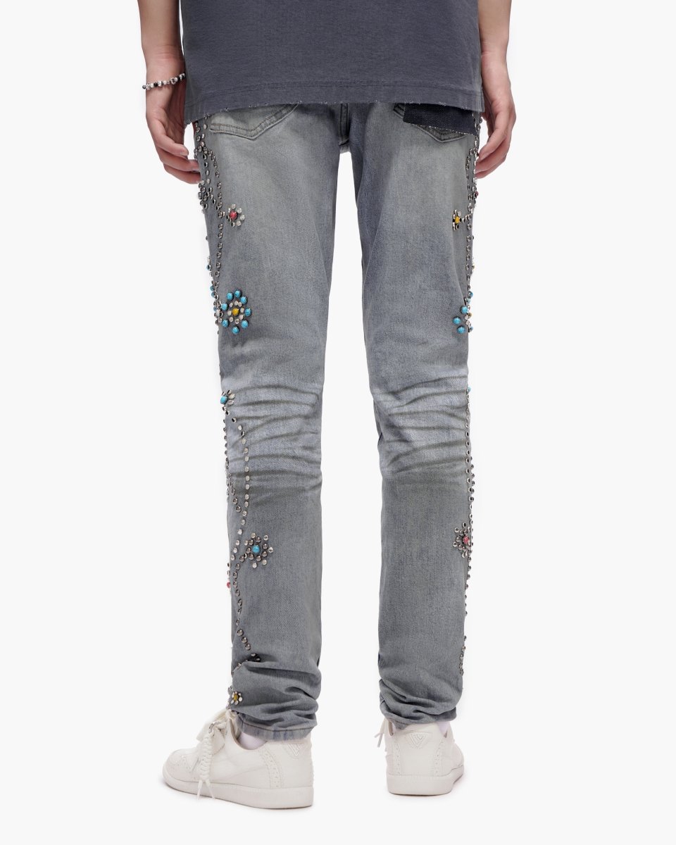 Embargo Light Dirty Wash Skinny Jeans - Valabasas