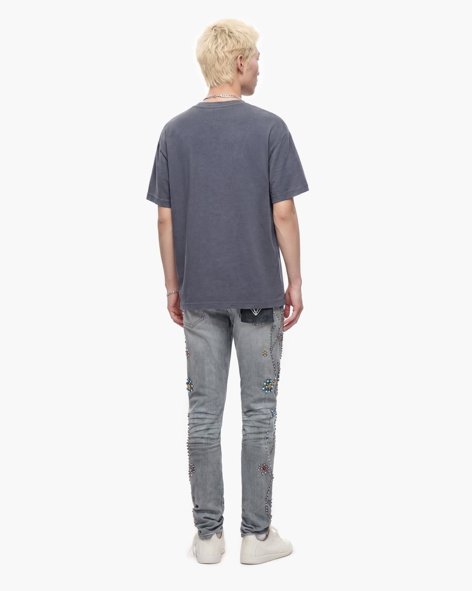 Embargo Light Dirty Wash Skinny Jeans - Valabasas