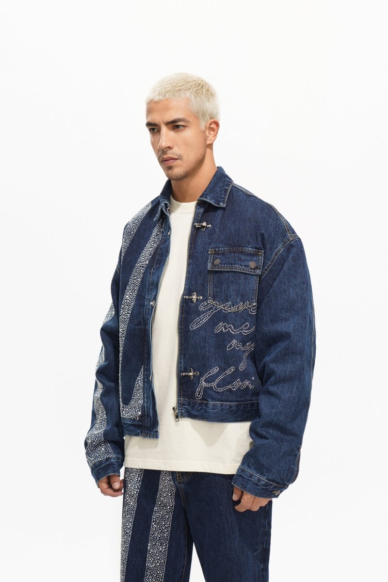 Encrypted Jacket Denim Blue - Valabasas